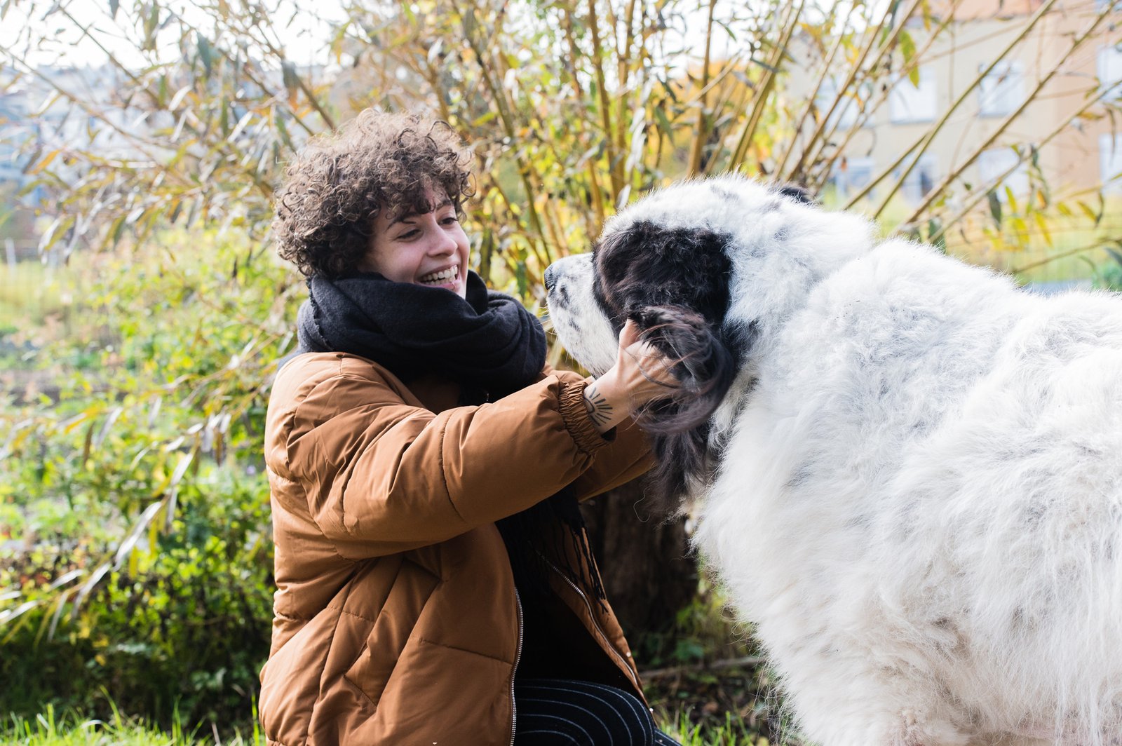 Woman with a dog