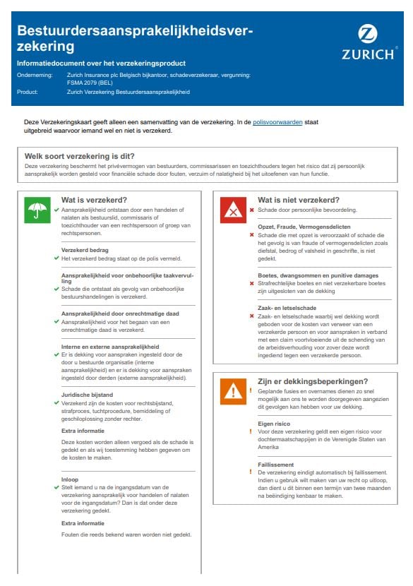 20190211zurichbestuurdersaansprakelijkheidsverzekeringbeluxversie