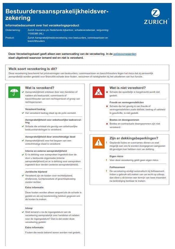 Bestuurdersaansprakelijkheidsverzekering