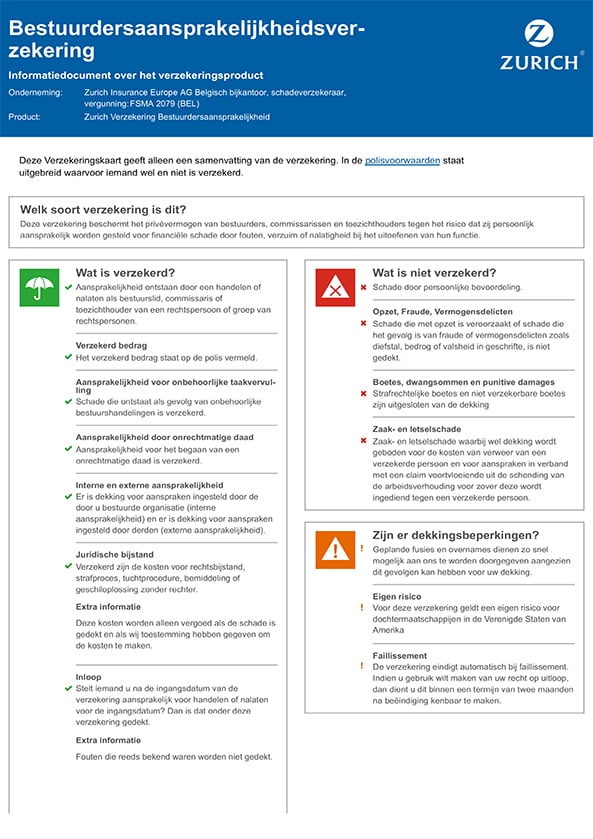 Bestuurdersaansprakelijkheidsverzekering