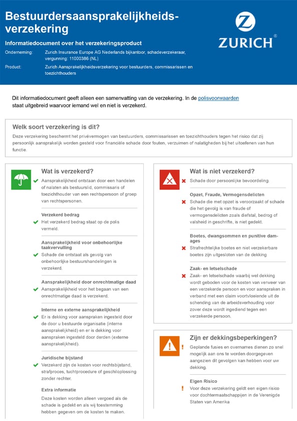 Bestuurders-aansprakelijkheidsverzekering