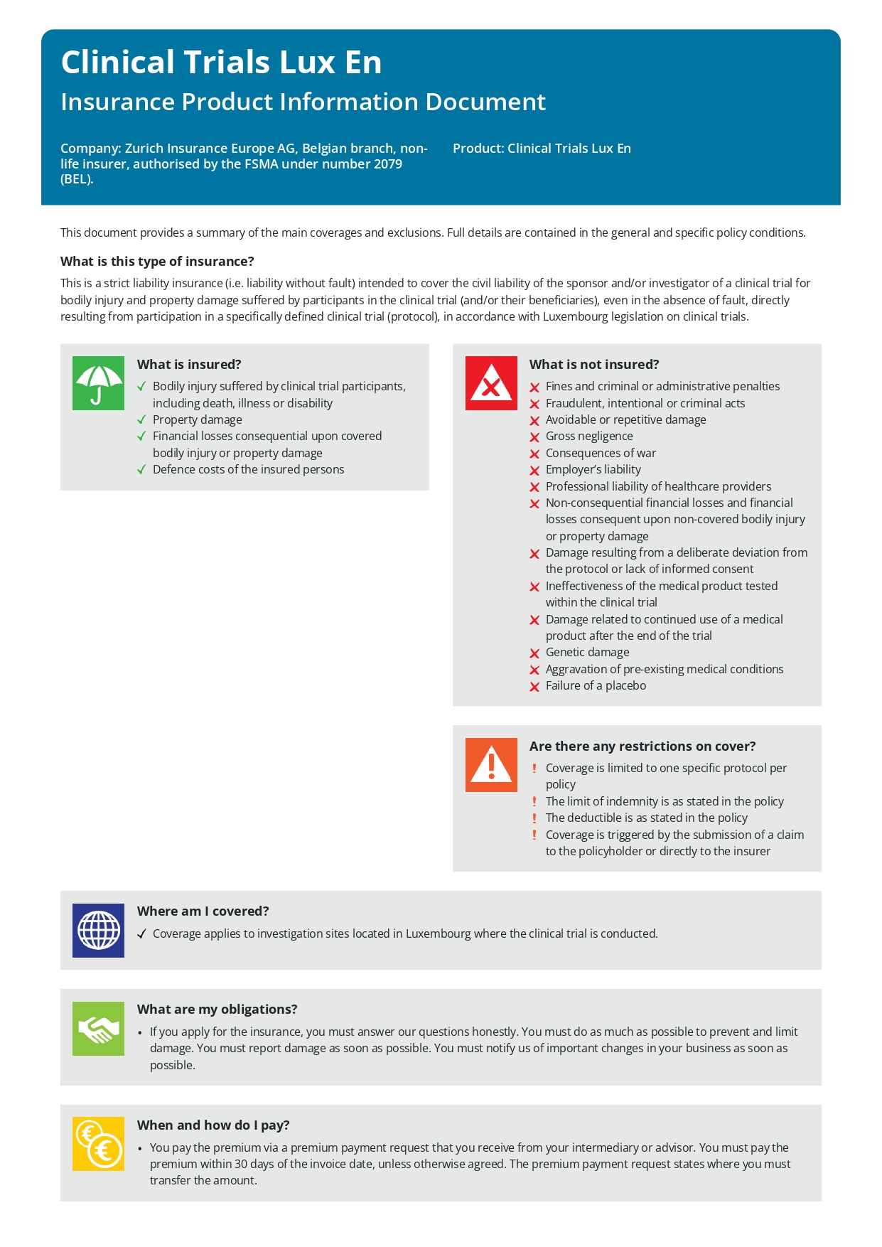 Clinical Trials Liability Luxemburg