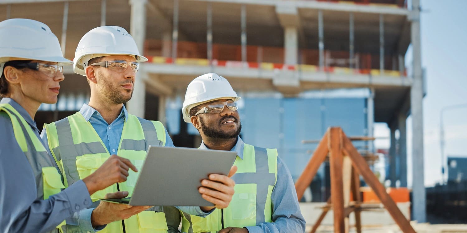 Ingenieurs sur chantier
