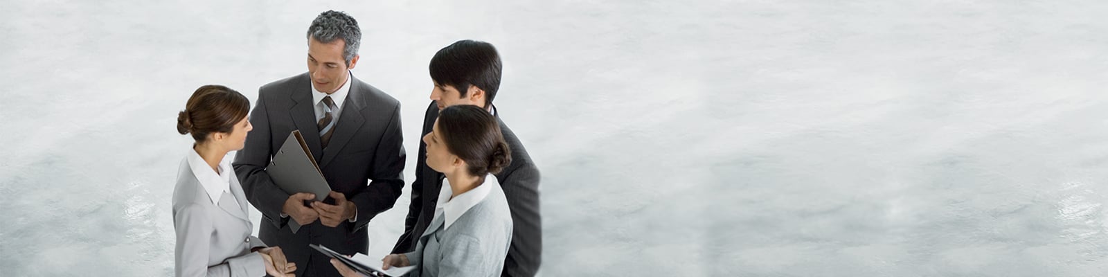 Four people meeting