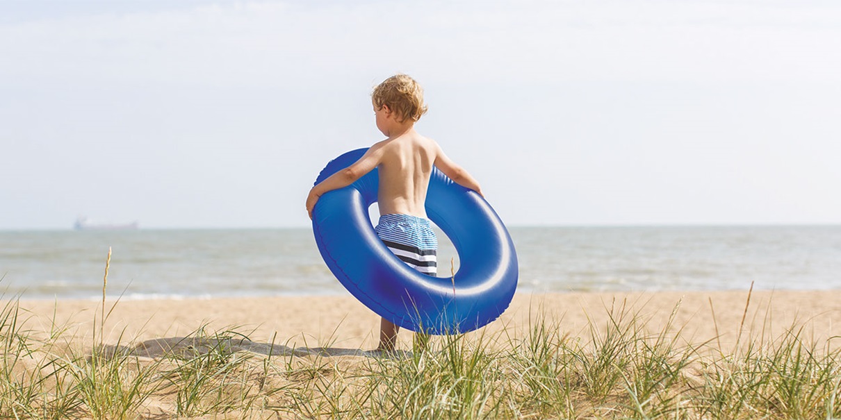 boy with life buoy