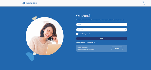 Login to OneZuirch en