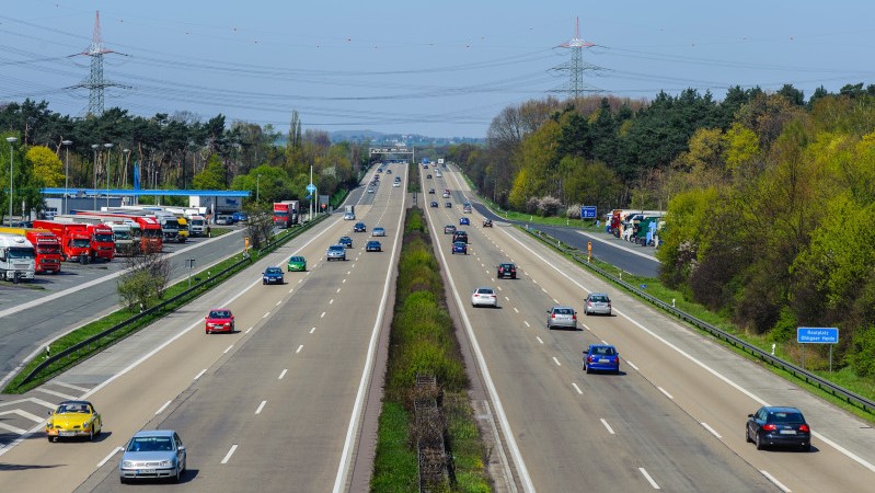 Highway with cars