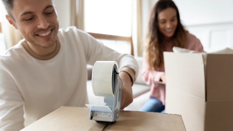 Family moving out their home