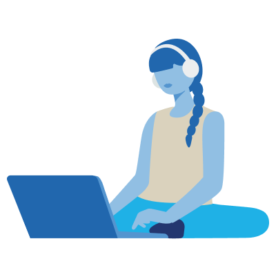 Man bending down and up