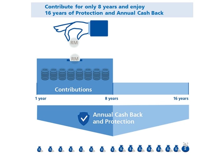 How Does the Takaful Mumtaz Plan Work Infographic