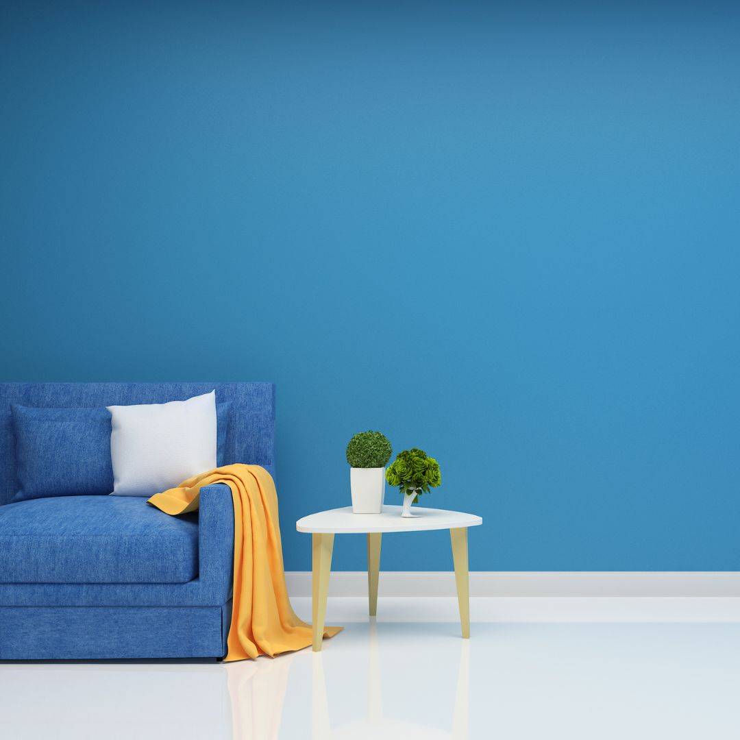 blue sofa