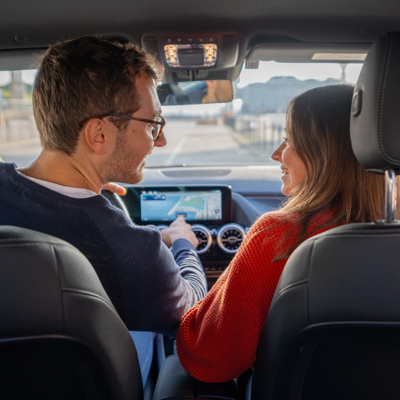 Couple in a car