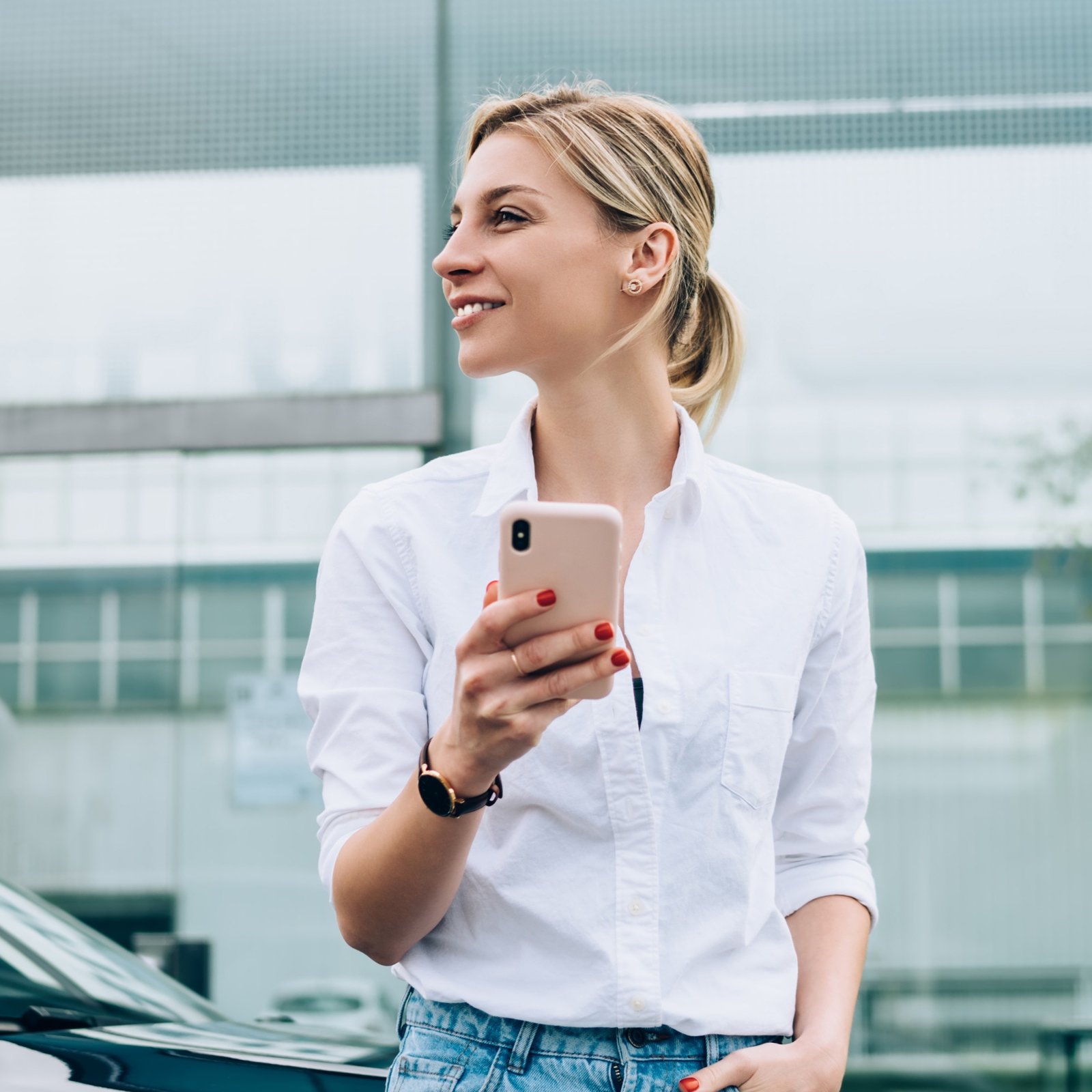 Woman on the phone