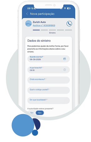 Imagem da aplicação Z4U - Participação de Sinistros