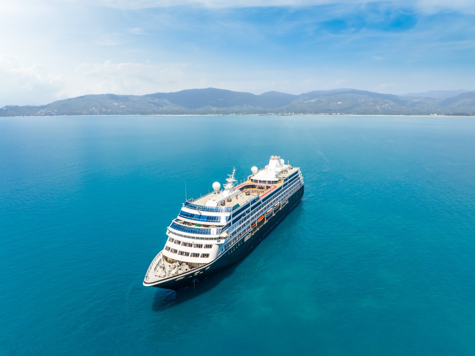 Cruiseship at sea