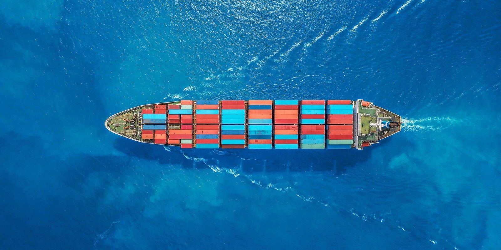 Container Ship on Ocean