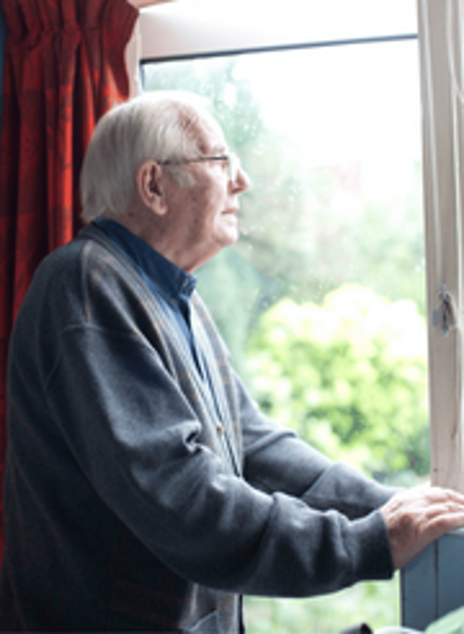 old man at window
