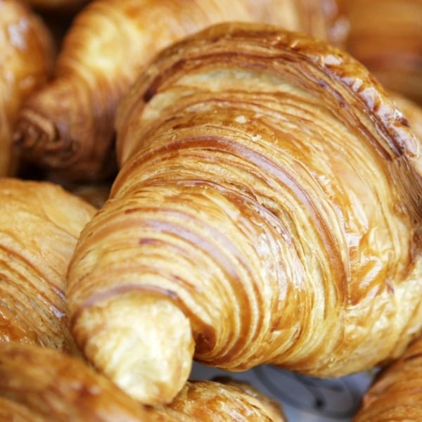 Flaky croissant