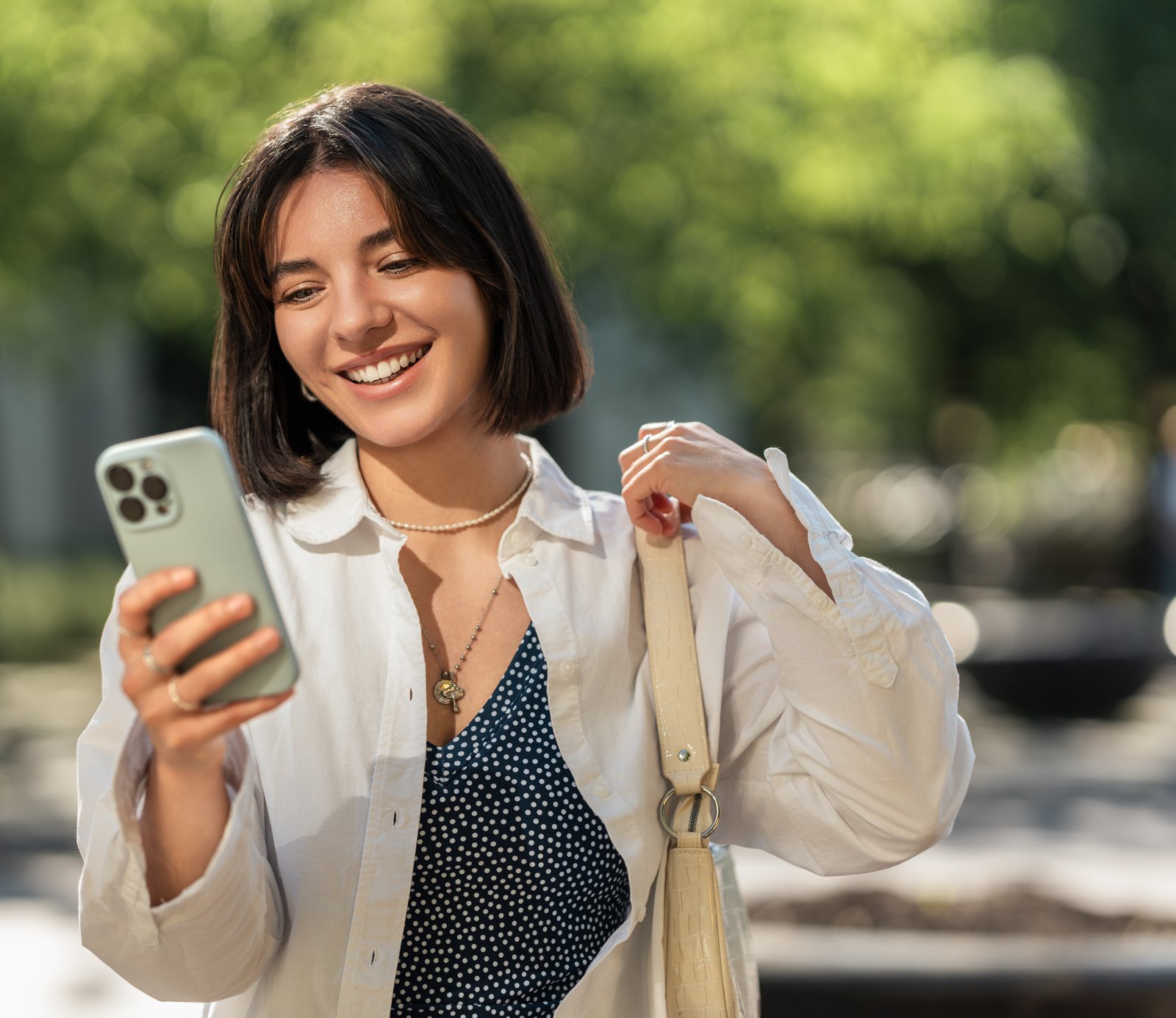 woman with mobile