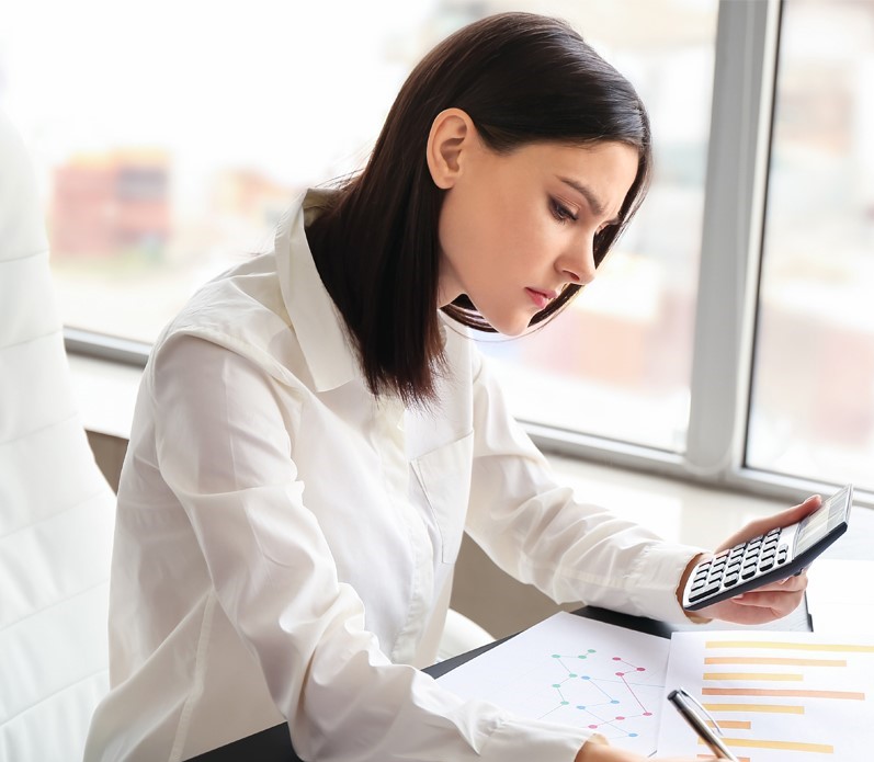 Woman working in office