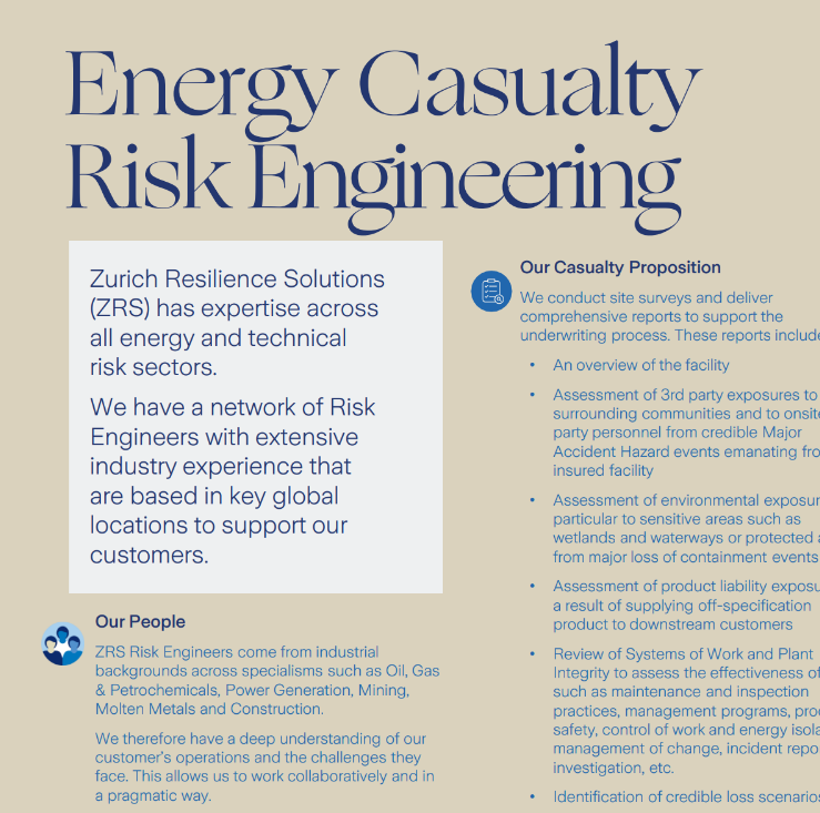 Energy Casualty Factsheet preview