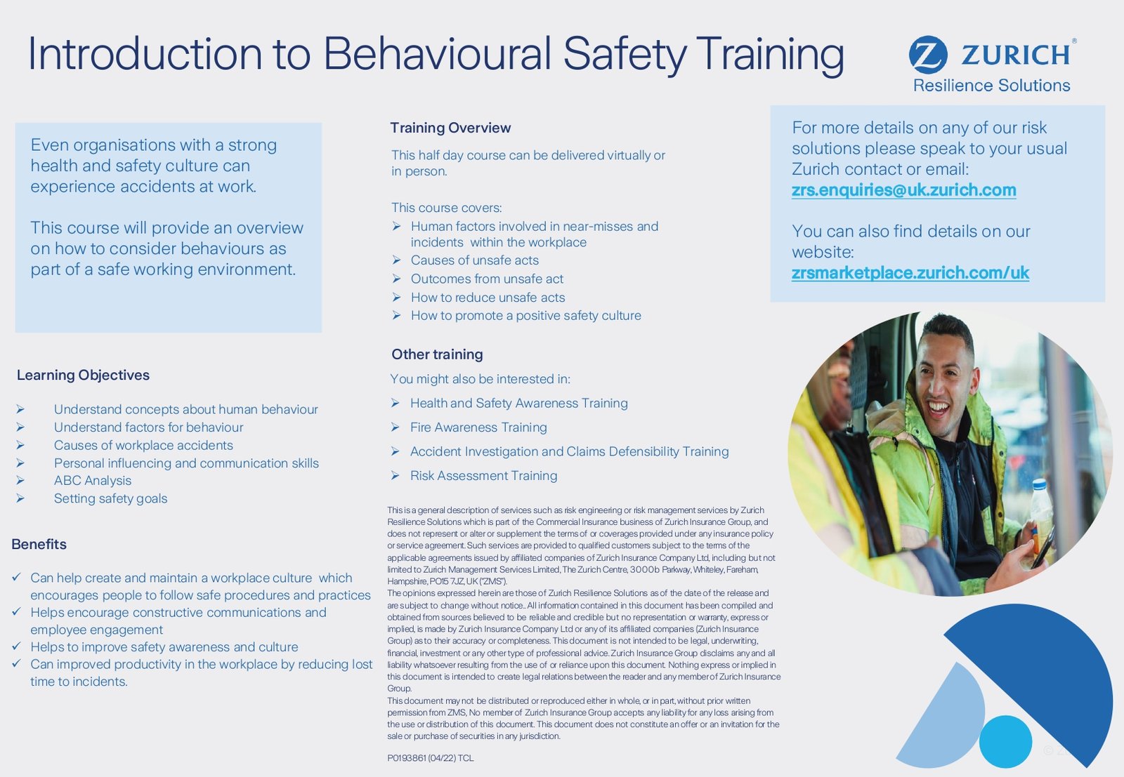 Introduction to Behavioural Safety Training