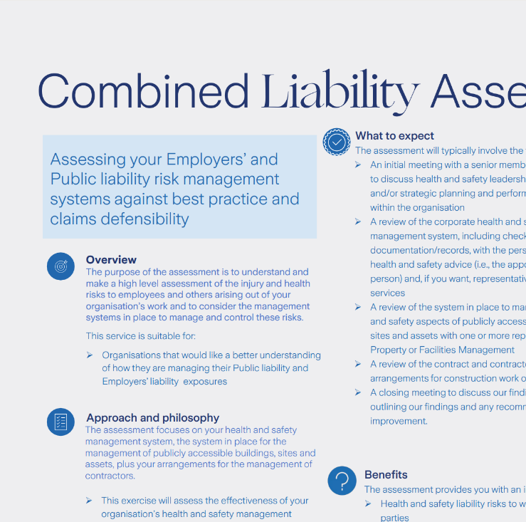 Combined Liability Review Factsheet preview