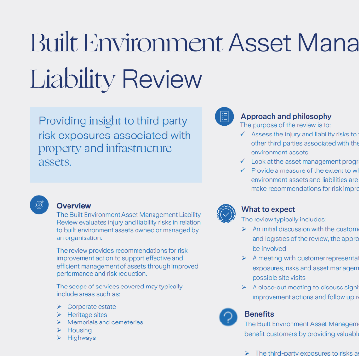 Built Environment Asset Management Liability Factsheet preview