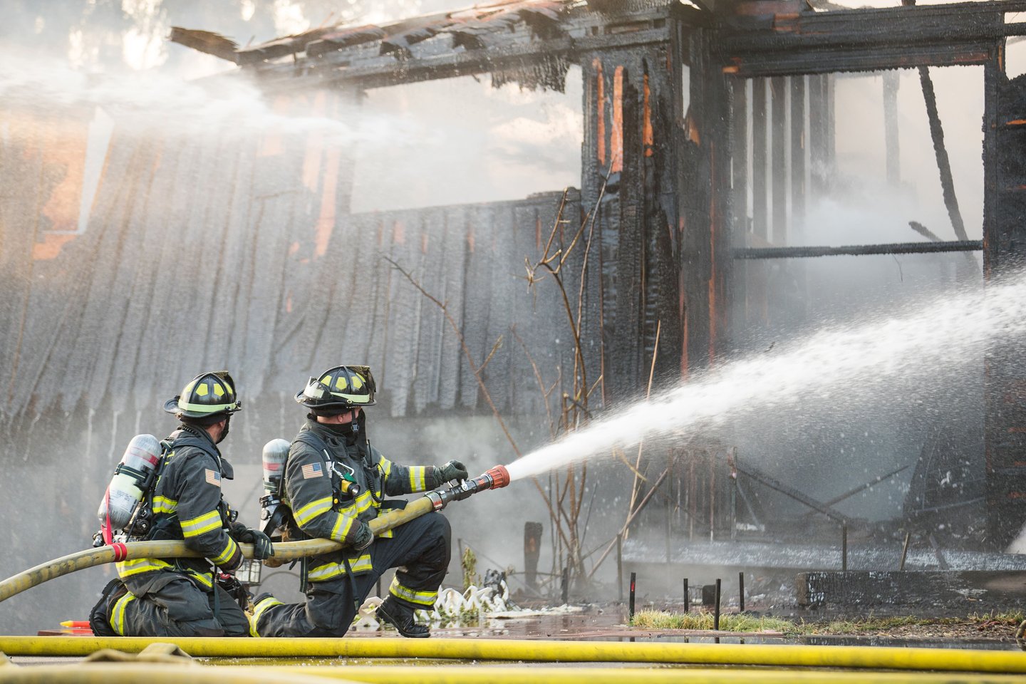 Putting out a fire