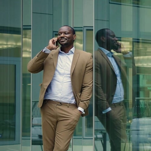 Man on phone
