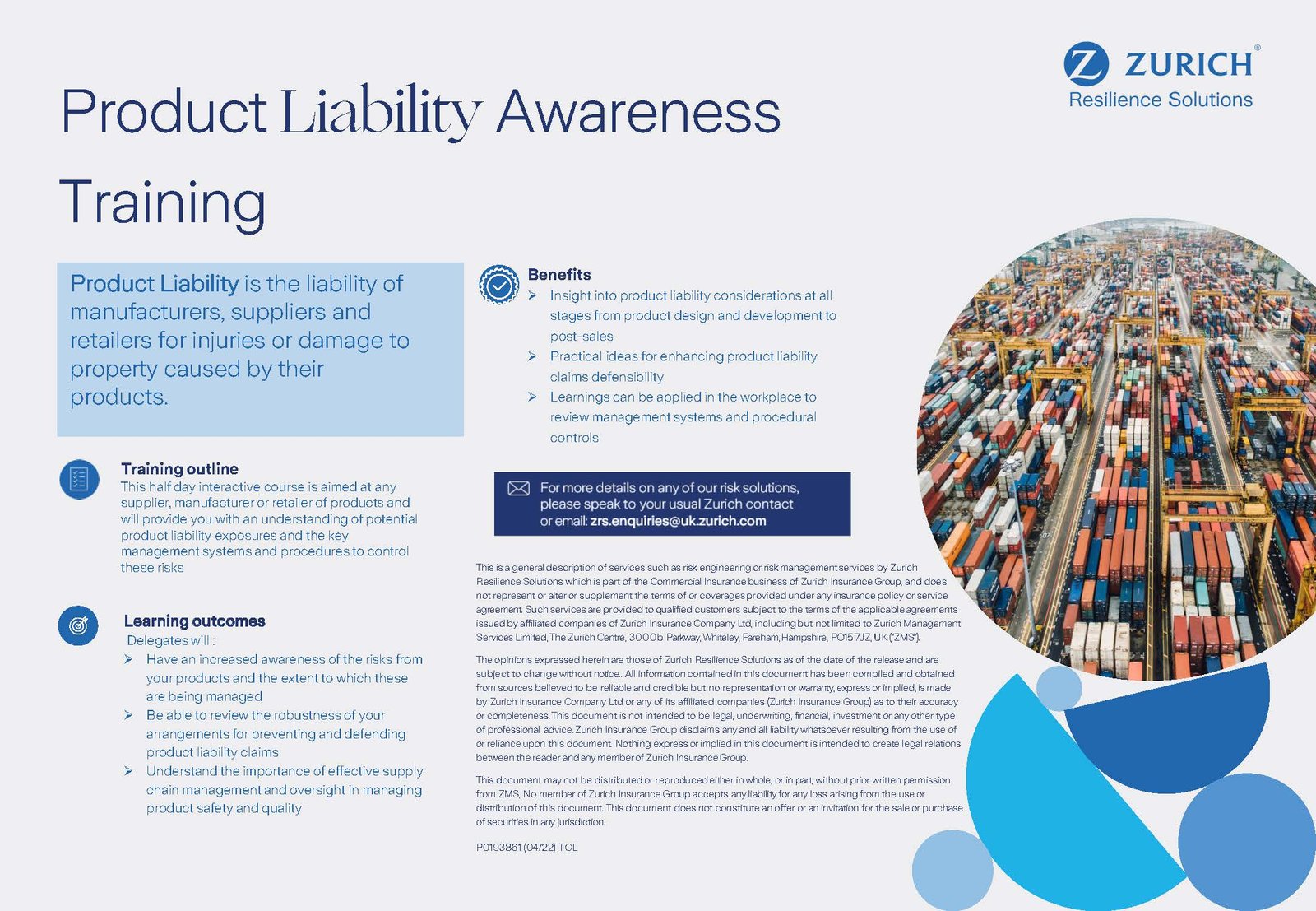 product liability training