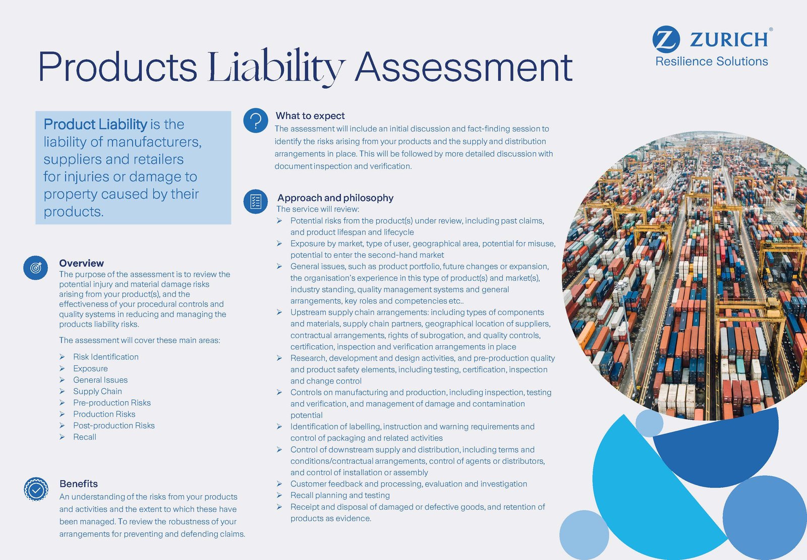 products liability assessmet