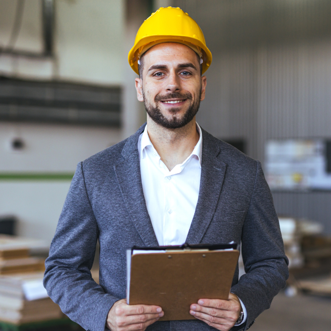 Man in Hardhat onsite assessment