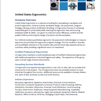 US Ergonomics Overview