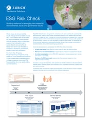 ESG Risk Check Fact Sheet