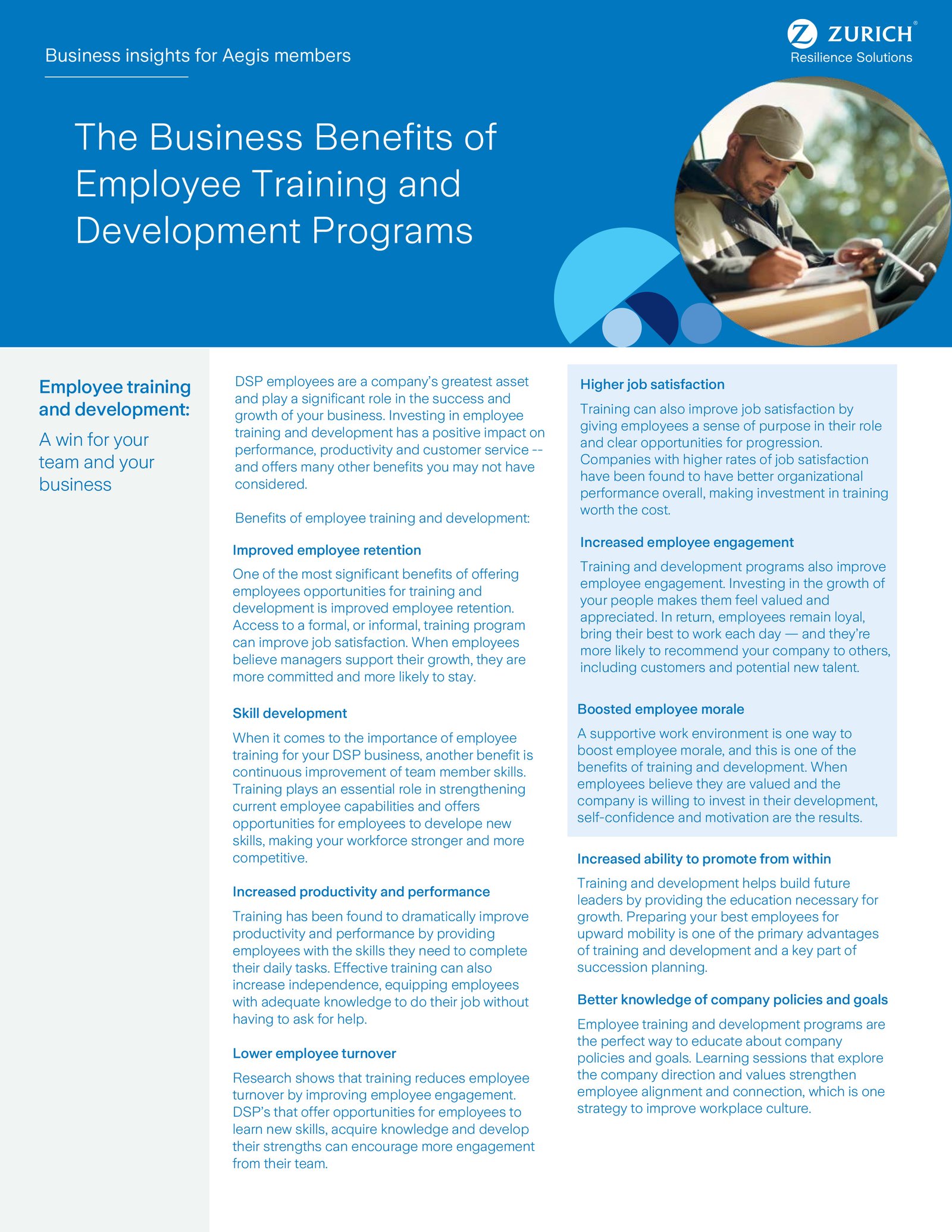 Benefits of Employee Training