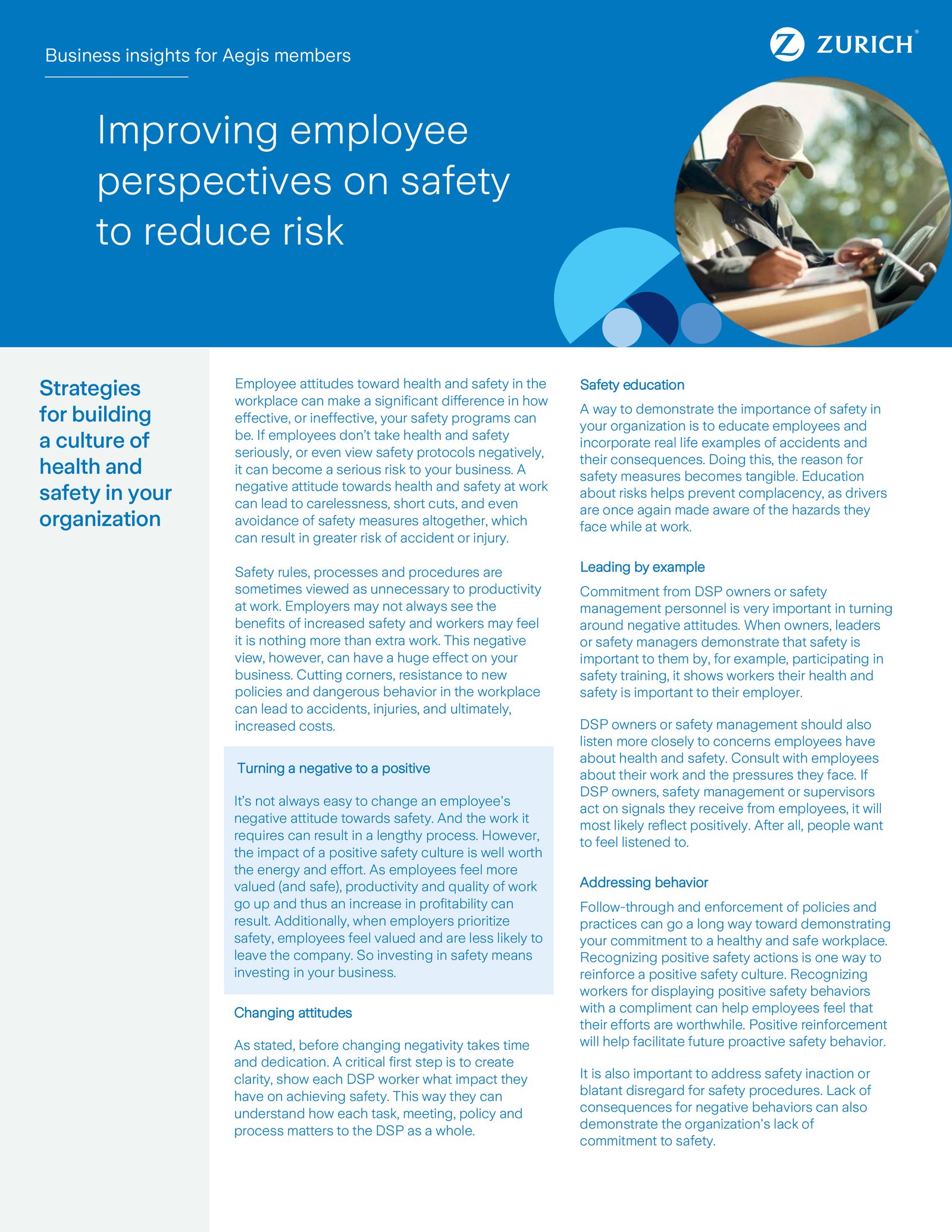 Improving Employee Perspectives on Safety