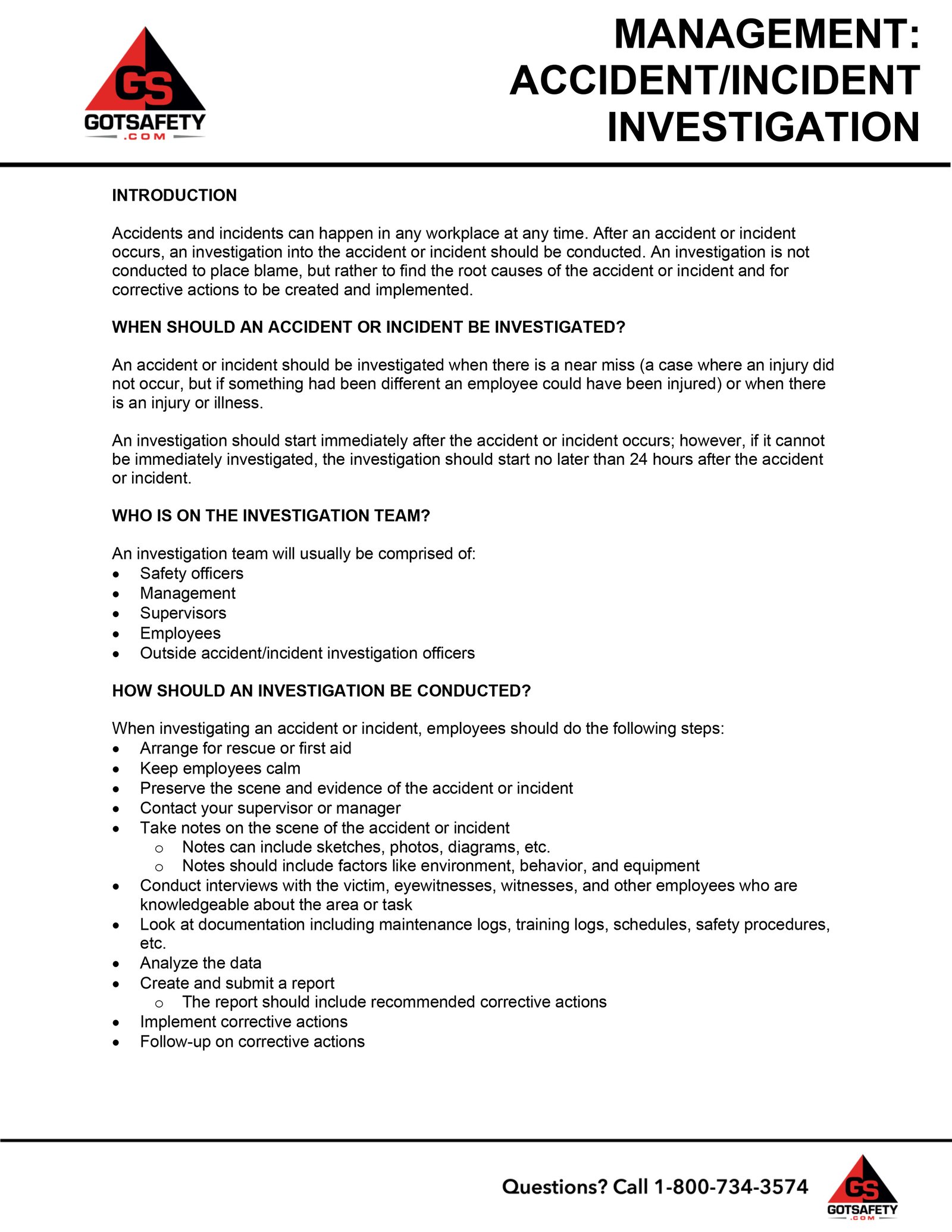 Accident Incident Investigations