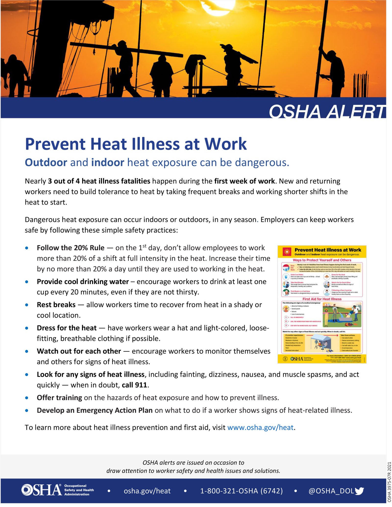 osha risk insights heat exposure in the workplace