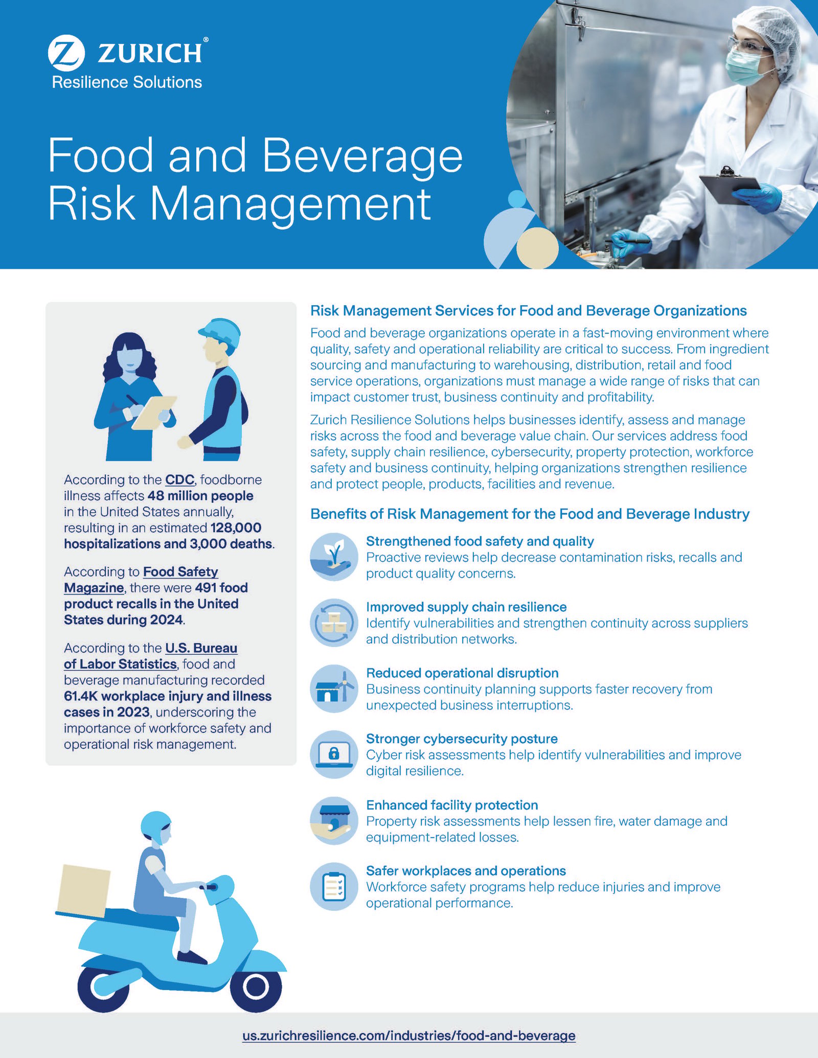 Thumbnail Brochure Food and Beverage Industry Risk