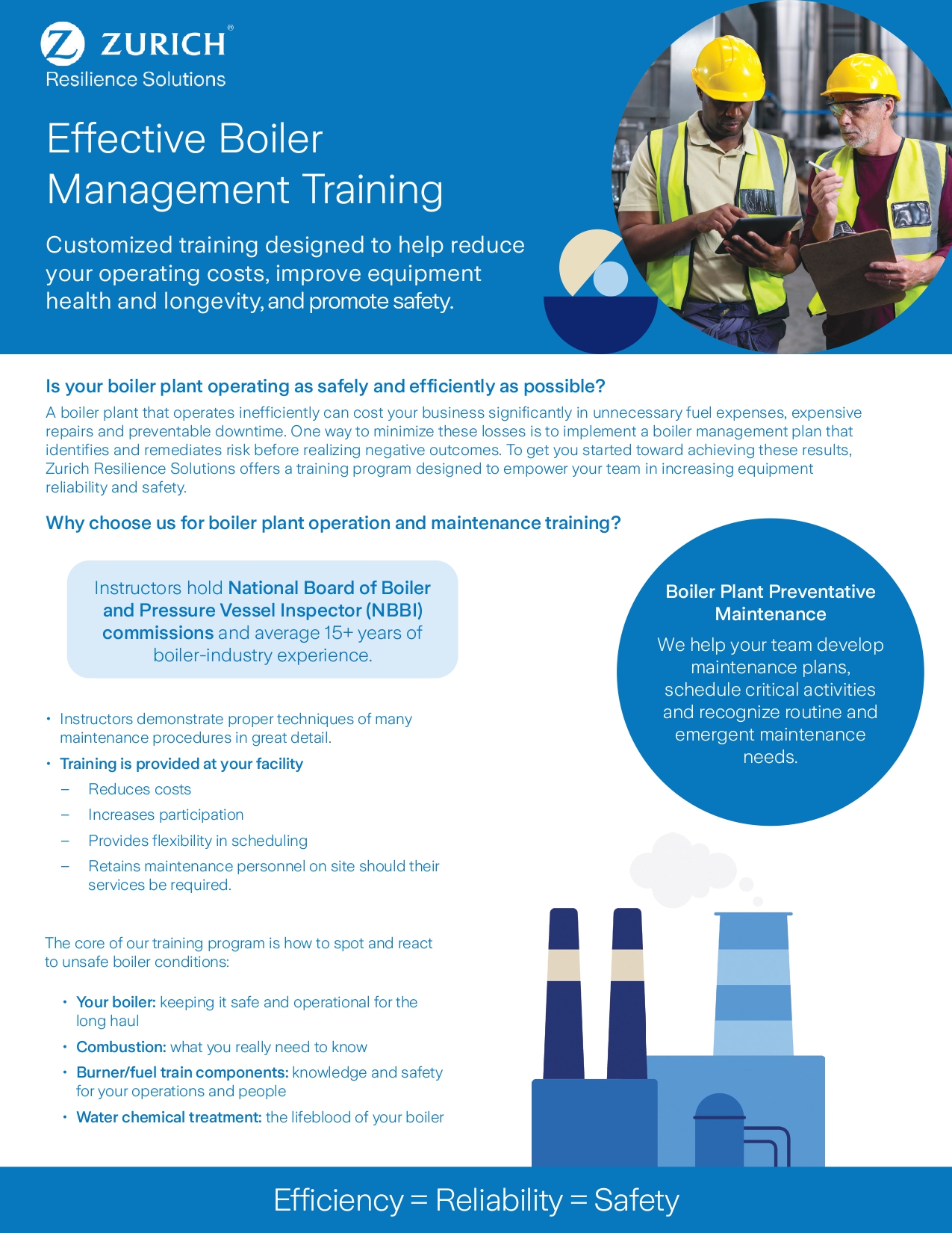 Effective Boiler Management Training Brochure