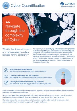 Cyber Risk Quantification - Factsheet Page