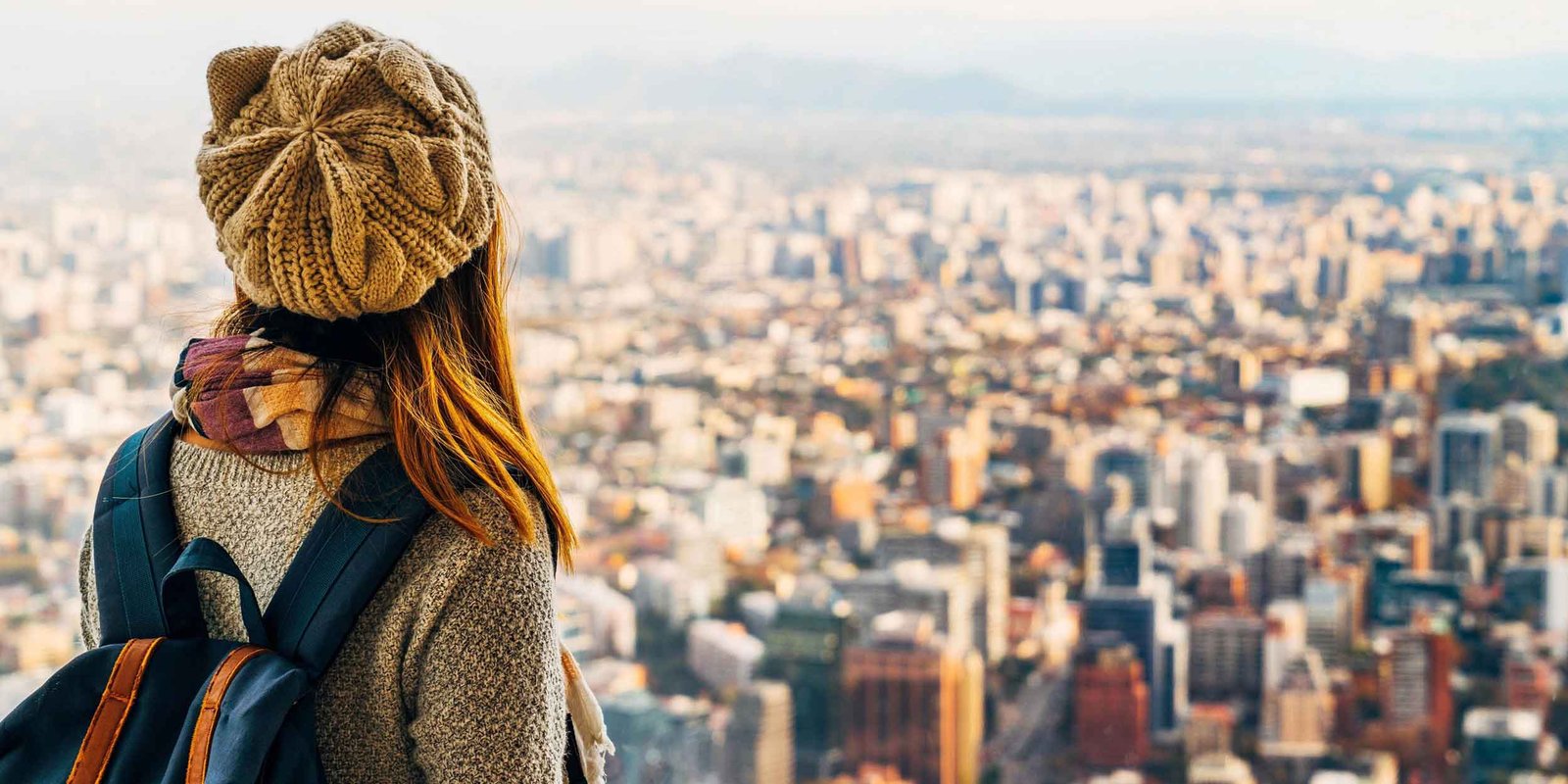 Person overlooking City
