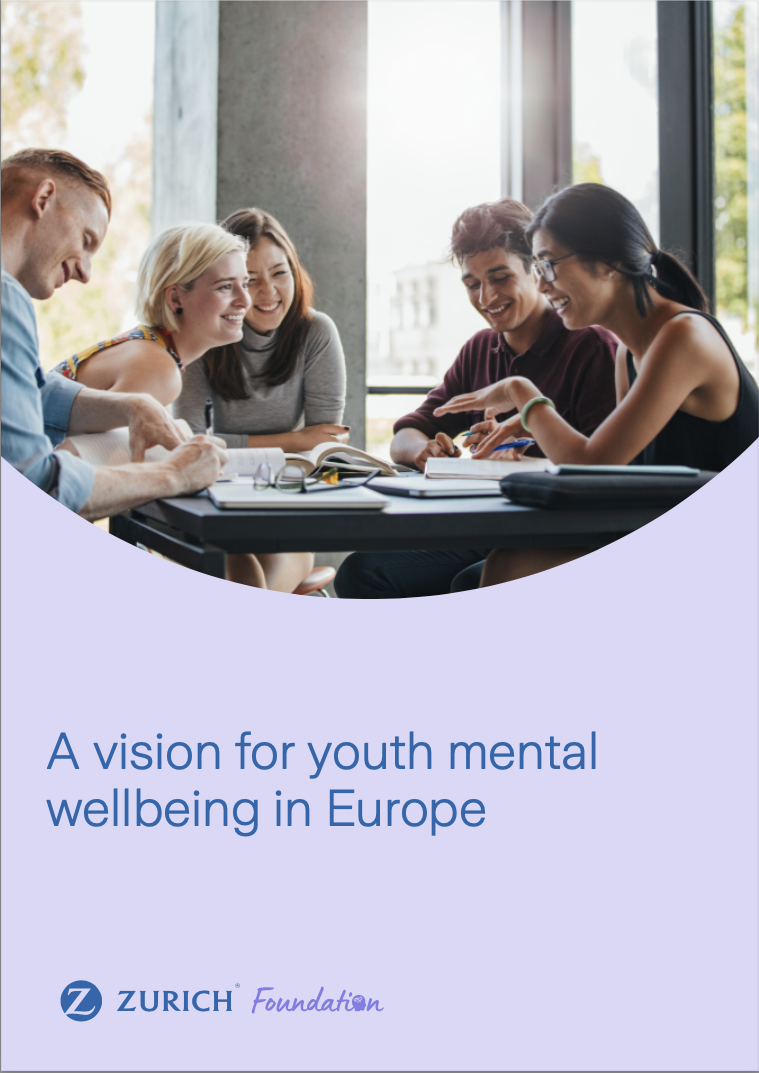 whitepaper cover with image of young people having a lively discussion