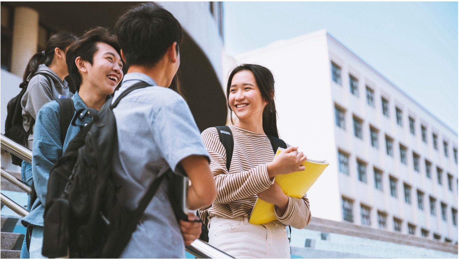 a group of highschool students